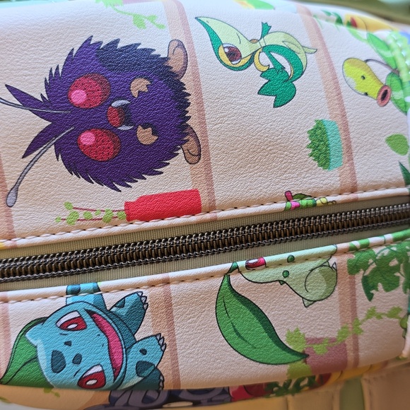 NWT, Loungefly Pokémon Plants Mini Backpack GameStop Exclusive - Picture 13 of 16